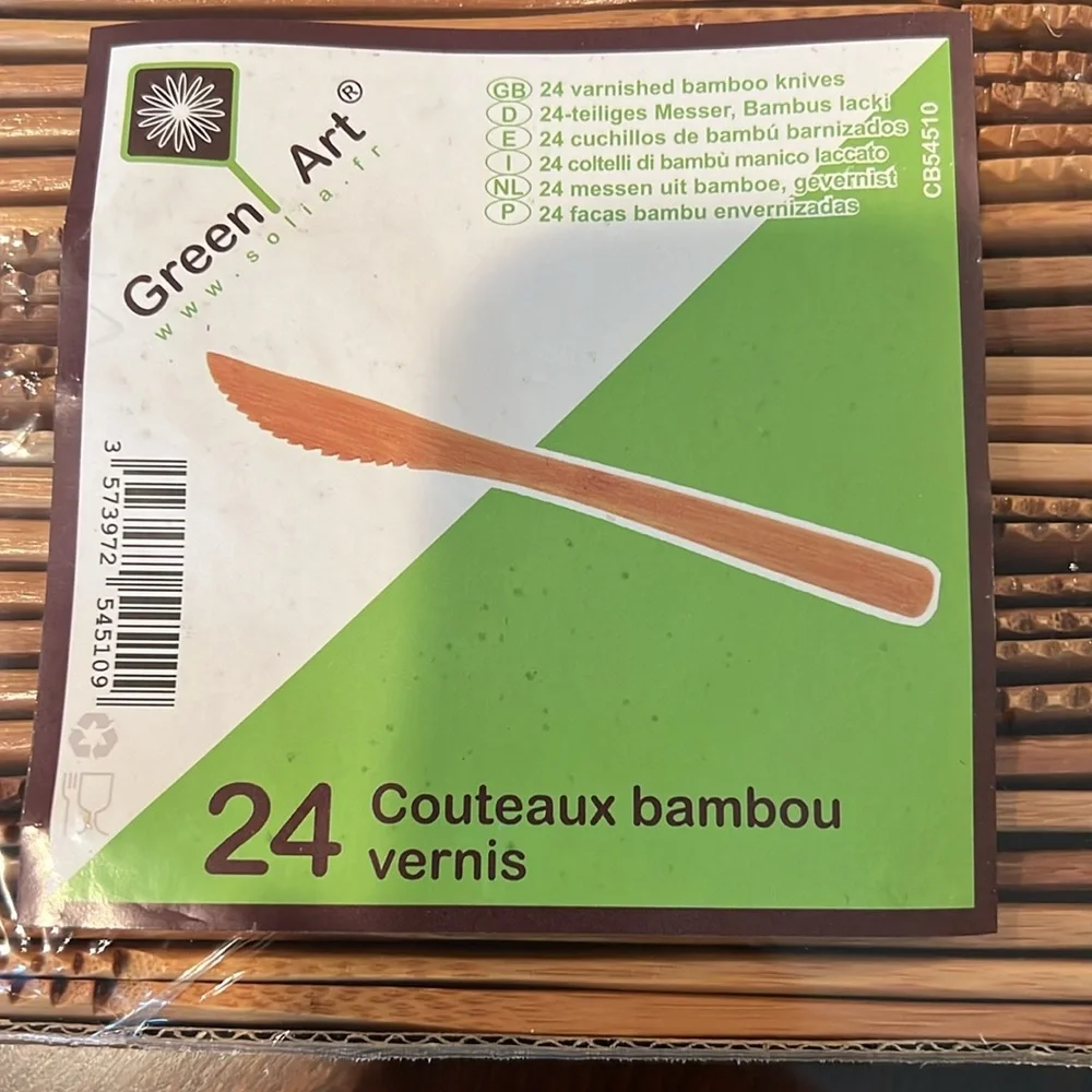 Green Art Bamboo forks and knives - Picture 2 of 3